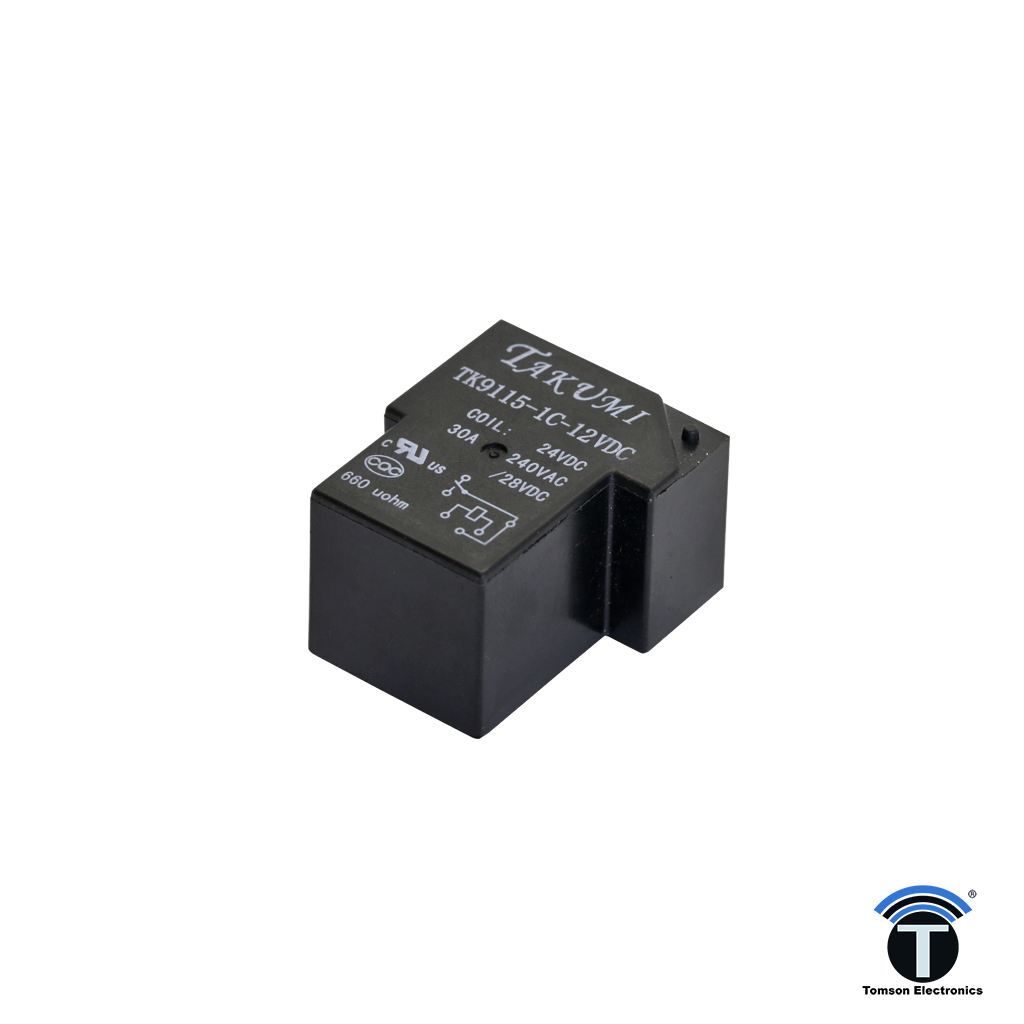 TAKUMI - TK-9115-12VDC - Heavy Duty Power Relay - 12V, 30A TAKUMI - TK-9115-12VDC - Heavy Duty Power Relay - 12V, 30A